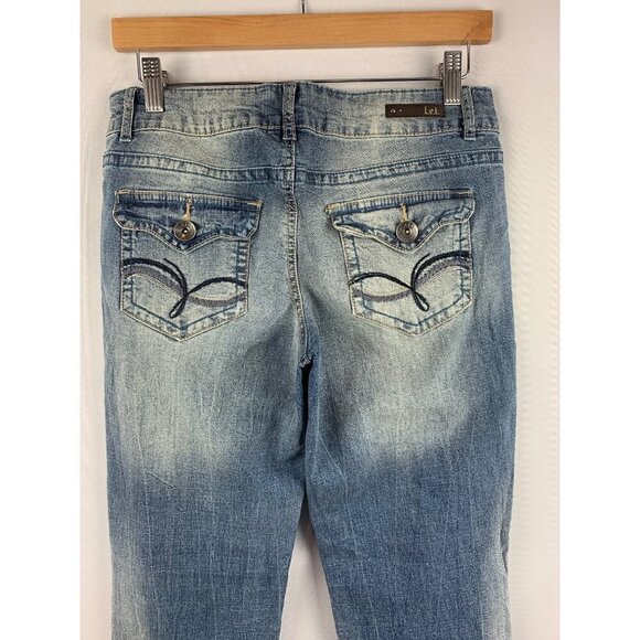 L.E.I. Ashley Lowrise Bootcut Junior Jeans Size 9 - Picture 4 of 6